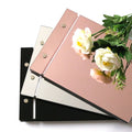 Custom Unique Wedding Guest Book Sign Mirror Acrylic Cover Memorial Signbook for Wedding Guest Books