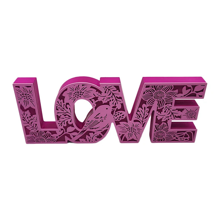 White Wood Letters for Wall Decor Decorative Standing Letters Slices Sign Board Decoration for Craft Home Party Projects