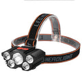 Helius New Led Bright Five Headlamp Usb Rechargeable Super Bright Head Torches Outdoor Fishing Waterproof Headlamps