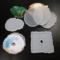 Classic Eco-Friendly Silicone Resin Geode Coaster Molds Irregular Shape for DIY Resin Coasters