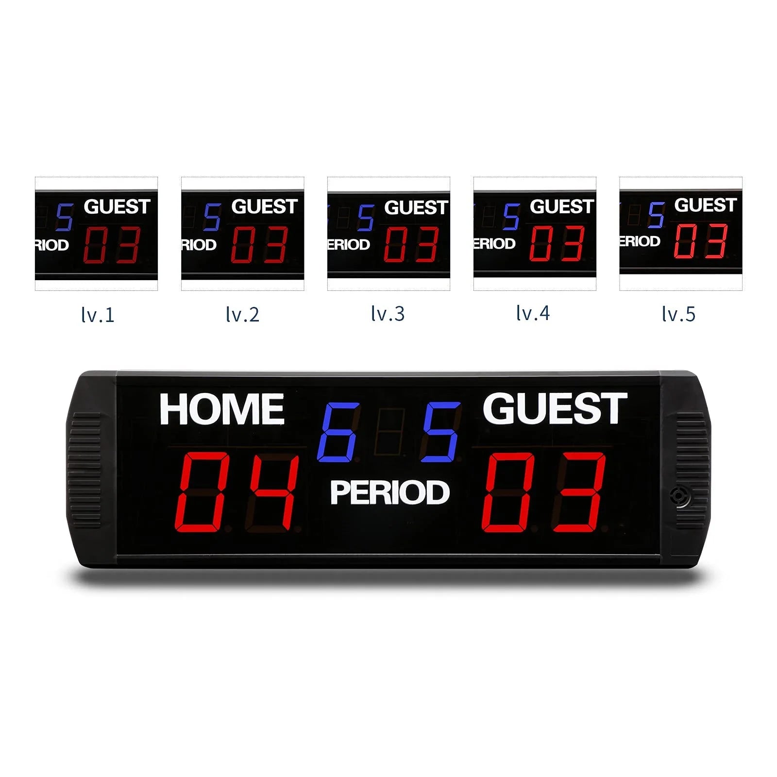 Adjustable Brightness Portable LED Digital Scoreboard Remote Control Electronic Basketball Ball Games Scoring Display Board