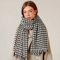 Women's Plaid Fashion Warm Shawl Scarf with Tassels Traditional Style Scarf & Shawl