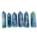 Wholesale Natural Crystal Wand Quartz Crystal Tower Blue Fluorite Point for Healing