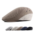 Wholesale  Spring and Autumn Stitching Color Ivy Fashion Hat Flat Beret Caps