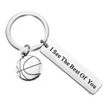 Beimai OEM Keychain Basketball Sports Stainless Steel Waterproof Keychain