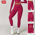 Women's High Quality Ultra Soft High Waist Compression Hidden Scrunch Bum Workout Gym Yoga Leggings