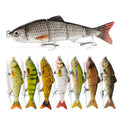 Multi Jointed Lure 12cm 17g ABS Plastic Swim Bait 4 Segmented Rattling Artificial Hard Multi Jointed Fishing Lure