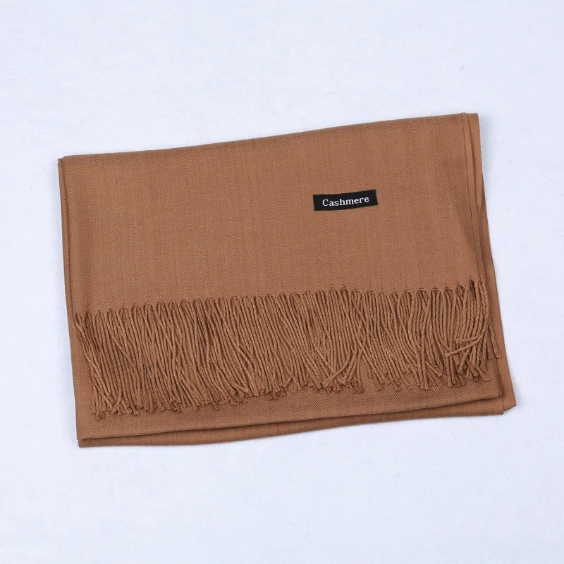 GLS006 Wholesale Winter Warm Scarves Ladies Women Custom Logo Winter Soft Shawl Scarf