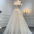 Jancember LSB002 Classic Off the Shoulder Strapless A-line Wedding Suits for Women