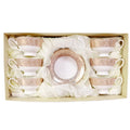 Wholesale European Coffee & Tea Sets Porcelain 12 Pcs Tea Cup and Saucer With Gift Box
