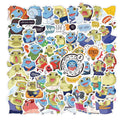 50Pcs Uncle Fish Cartoon Cute Anime Animal Sticker Kids Children Skateboard Luggage Laptop Bottles Cup Kawaii Fish Stickers