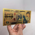 5 Designs Japanese Cartoon Evangelion Asuka EVA Anime Gold Banknote 25th Anniversary Souvenir Gifts and Collection Cards