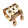 Double Screw Adjustment Saxophone Ligature Compact Durable Sax Ligature for Alto Saxophone