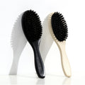 Brown Lotus Wood Bristle Toothbrush for Ladies Long Hair Brush Custom Logo Natural Plastic Salon Cleaning Styling Massage Vent