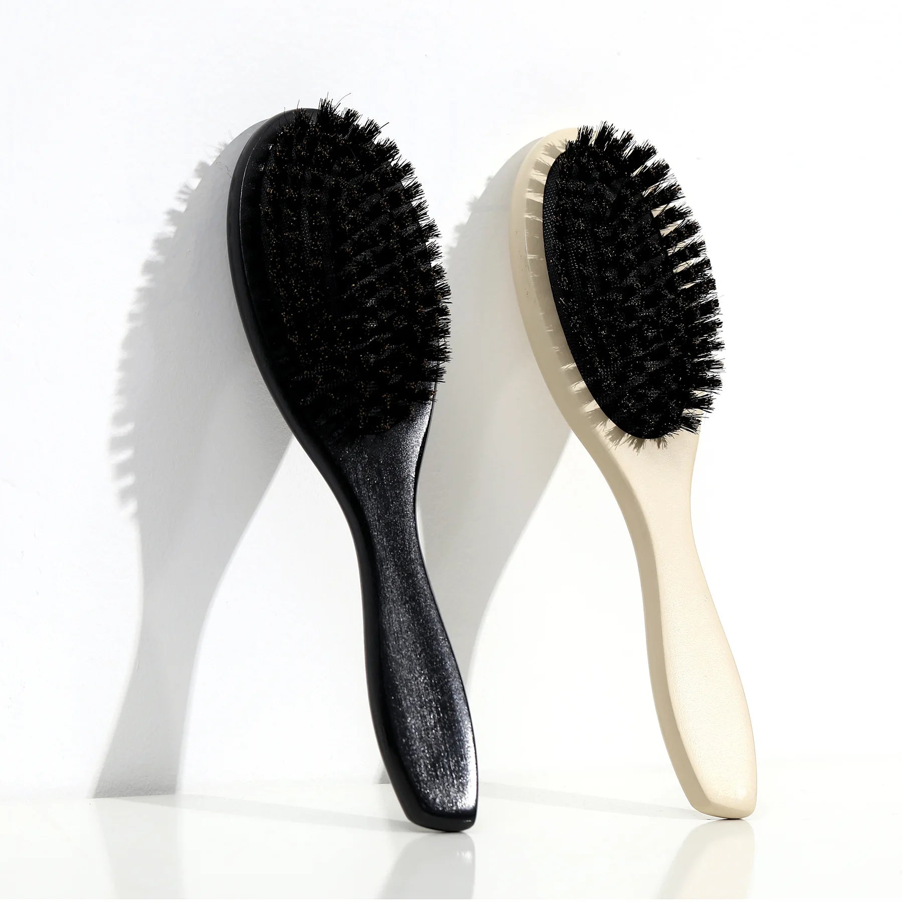 Brown Lotus Wood Bristle Toothbrush for Ladies Long Hair Brush Custom Logo Natural Plastic Salon Cleaning Styling Massage Vent