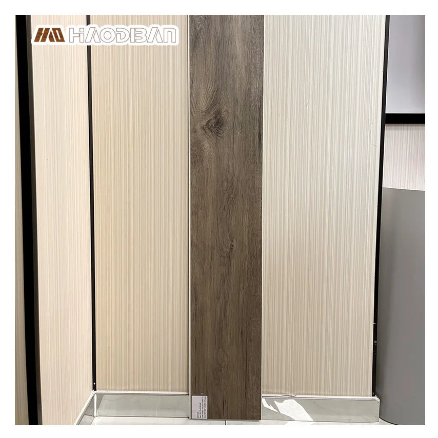 Formaldehyde Free Stain Resistant Wood Grain Piso LVT SPC Sheet Waterproof Vinyl Plank 4mm Click Flooring for Office & Bedroom