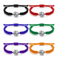 100 Colors Drop Shipping Manufacturer Volleyball Charm Unisex Men Handmade Cord Knots Friendship Bracelet for Women
