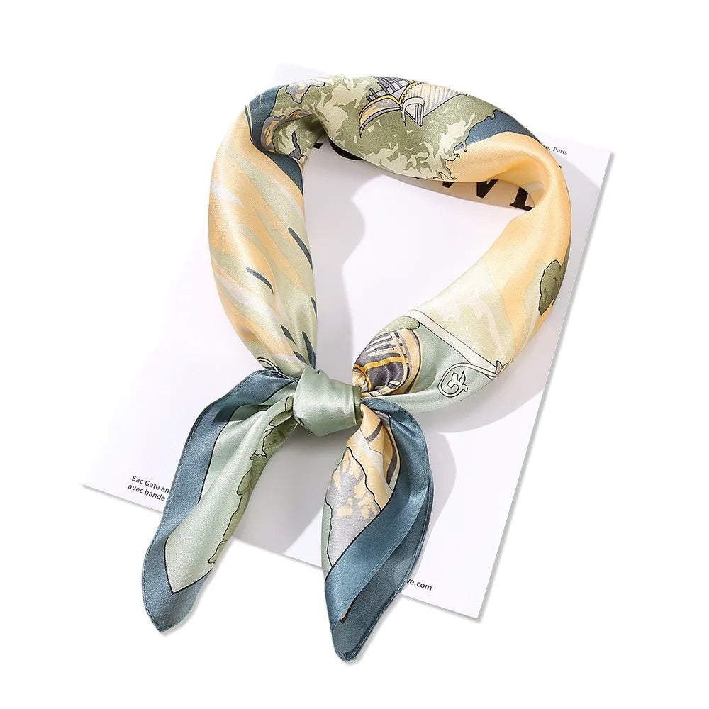 Wholesale 70 square Scarves With Summer Hand Gifts Silk Neck Scarf Silk Scarfs for Women Stylish