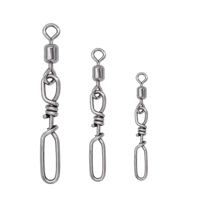 DORISEA 10pcs/pack All Stainless Steel Fast Pin Connector Top Guide Ring Accessory for Fishing Rod Swivel Ring Can Rod Top Guide