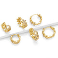 MIENTE Wholesale New Design Earring Gold Plating Stud Earrings for Women 18k Gold Plated Women Earrings