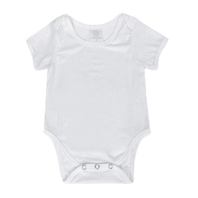 Baby Bodysuit Sublimation Blank Short Sleeve Bodysuits Custom logo White Wholesale Jumpsuits