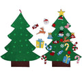DIY Felt Christmas Tree Set with Ornaments for Kids Xmas Gifts New Year Door Wall Hanging Decorations