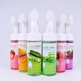 Organic Plants Fruits Deep-cleansing Skin Care Oil Facial Cleanser Natural Hydrating Smoothing Cucumber Wash Face Cleanser Foam
