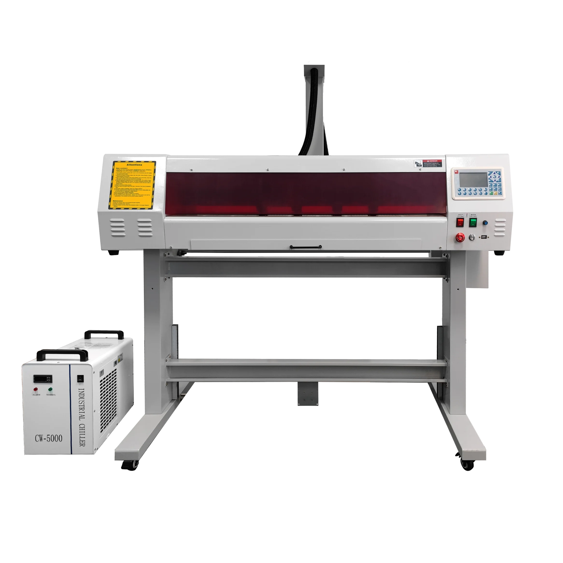MOMOTECH High Accuracy Automatic CO2 Laser Cutter RF CO2 Tube Vinyl 3D Silicone New Cutting Plotter for Garment Labels