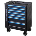 Blue and Black Multifunctional Tool Trolley Tool Cart Tool Cabinet Iron Lockable Movable logo Color Customized Key