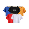 Hot Sale Loose Fit Ladies Crop Top Custom Logo Women Cropped T Shirts Soft Cotton Crop Tshirt for Girls