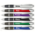 Low Price Best Plastic Stylus Ballpoint Pen Tri-Band Rubber Grip Custom Pens With Custom Logo
