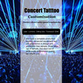 Custom Attend Concert One-Time Support Face Waterproof Tattoo Football Match Tattoo Sticker