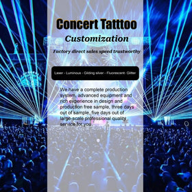Custom Attend Concert One-Time Support Face Waterproof Tattoo Football Match Tattoo Sticker