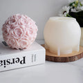 DIY Decoration Handmade Crafts Making Tools Creative Gift Rose Ball Shape Silicone Candle Mold