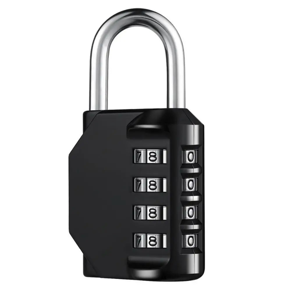 Combination Lock Anti Rust Padlock Set Security Padlock for Gym Sports School TSA Lock 4 Digit