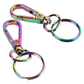 Rainbow Spring Swivel Lobster Clasp Metal Swivel Snap Hook With Ring
