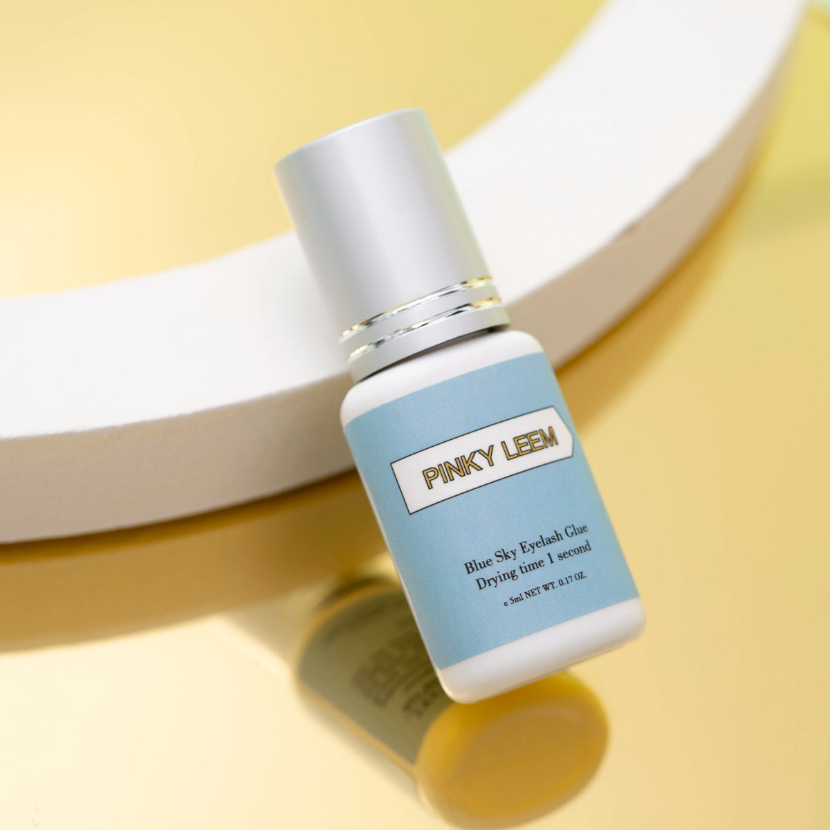 Pinky Leem Custom Wholesale Private Label Professional Manufacturer Latex Free Eyelash Glue with Sky Blue MegaBDM