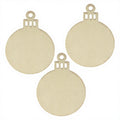 Tailai Art Deco Horizontal Wooden DIY Christmas Ornaments Hanging Decorations with Customized Size for Crafts Centerpieces