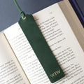 Initial Genuine Leather Bookmark Named Bookmarks Personalized Bookmarks Back to School Monogrammed Gift for Teacher Gift
