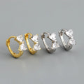 High Quality Unique Design 925 Sterling Silver Jewelry Cubic Zirconia Bowknot Hoop Earrings Women