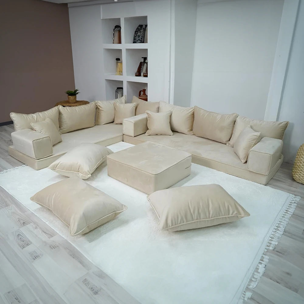 Luxury Furniture comfort Couch Modular Sofa Set Velvet Modern Living Room Sectional Sofa