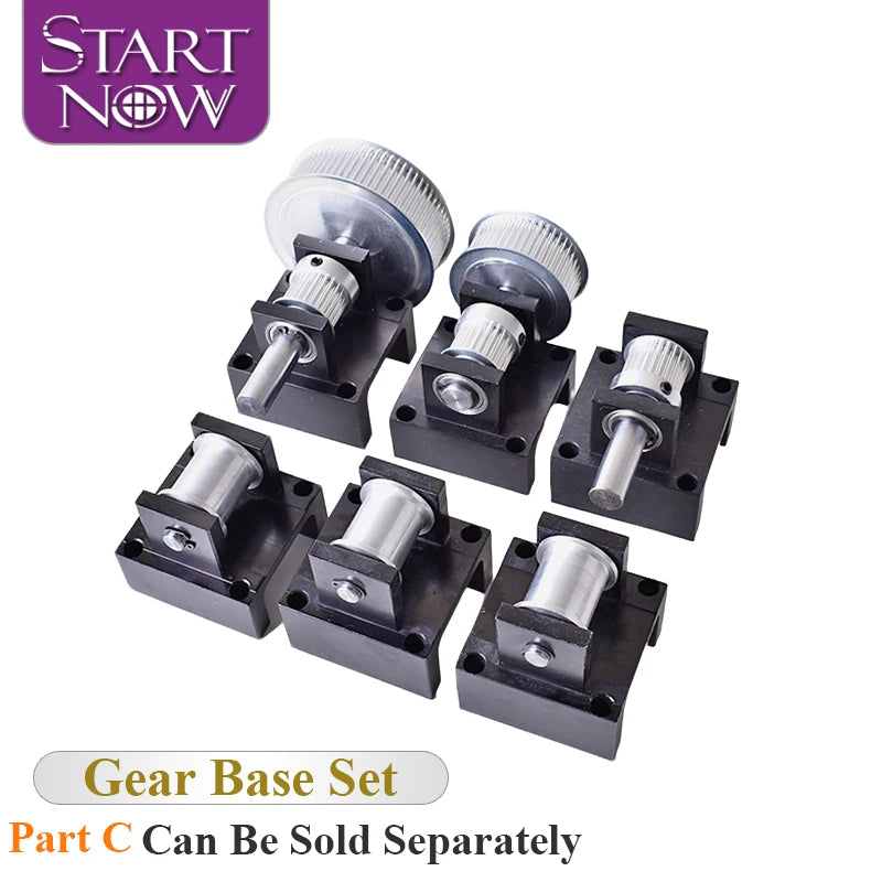 Startnow X Y Axis Tensioner Reduction Pulley Box Idler Timing Synchronous Wheel Seat Fastener Mounting Bracket Gear Base Kit