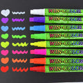 2025 New Wholesale WIN-COLOR 8 Neon Color Liquid Chalk Markers 8mm Dry-Wet Erase for DIY Art Drawing