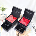 2023 Hot Selling Mothers Day Gift Set Valentines Day Gift Boxes Luxury Rose Drawer Jewelry Packaging Paper Box