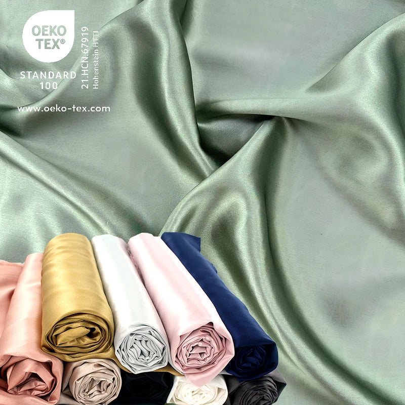 Floral Printed Ice Tie Dye Satin Silk Fabric 16mm19mm22mm Heavy 100% Pure Silk Charmeuse Silk Fabric for Dress Pajamas