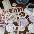 20 Sheets Per Pack of Sticker Pack Memories of Time Series Retro Shaped Border Handbook Decorative Material Stickers 6 Models
