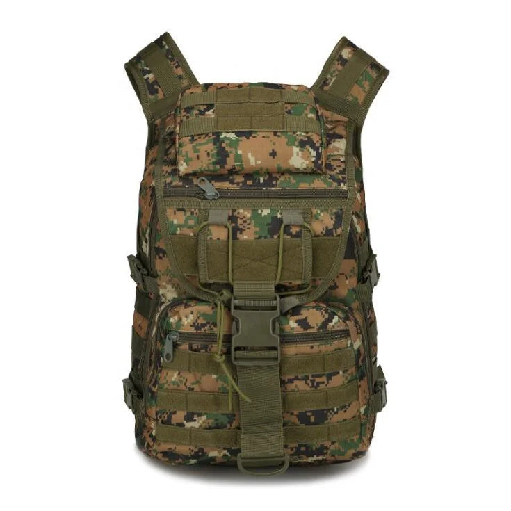 QXMOVING 35L Tactical Sport Rucksack Waterproof Outdoor Multi-Function Travel Laptop Backpack with Computer Interlayer