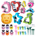 Hot Sale Stocked Kids 55set/43set/31set Lunch Bento Box Accessories Plastic Cute Animal Food Picks for Kids
