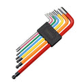 RIDERACE Hex Key Set MTB Road Bike Repair Tool Kit Service Wrench Colorful Hexagon Spanner Flat Ball Opening 1.5/2/2.5/3/4/5/6mm