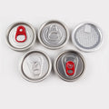 202 Aluminium-Plastic Pull-Ring Easy Open Pop Can Lid 53mm Diameter Custom Color